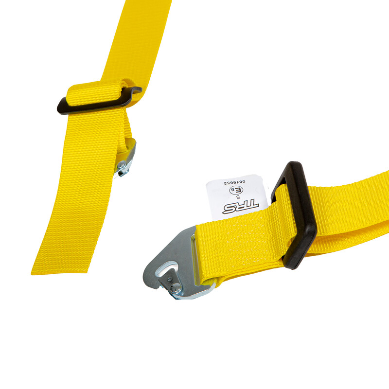 DriftShop 4 Point Harness 2" - Yellow - Road Approved